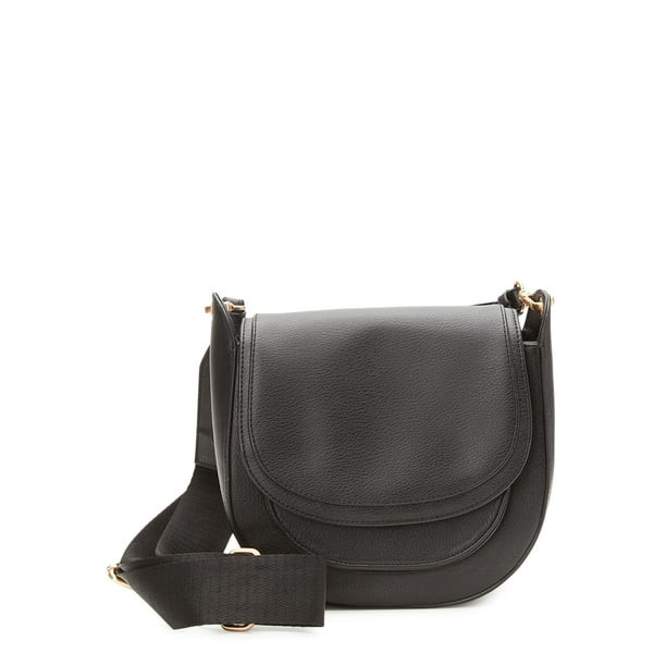 Time and Tru Women's Riverdale Crossbody Saddle Bag - Walmart.com | Walmart (US)