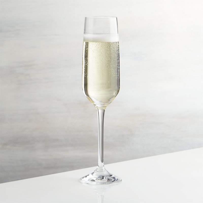 Nattie Champagne Glass + Reviews | Crate and Barrel | Crate & Barrel
