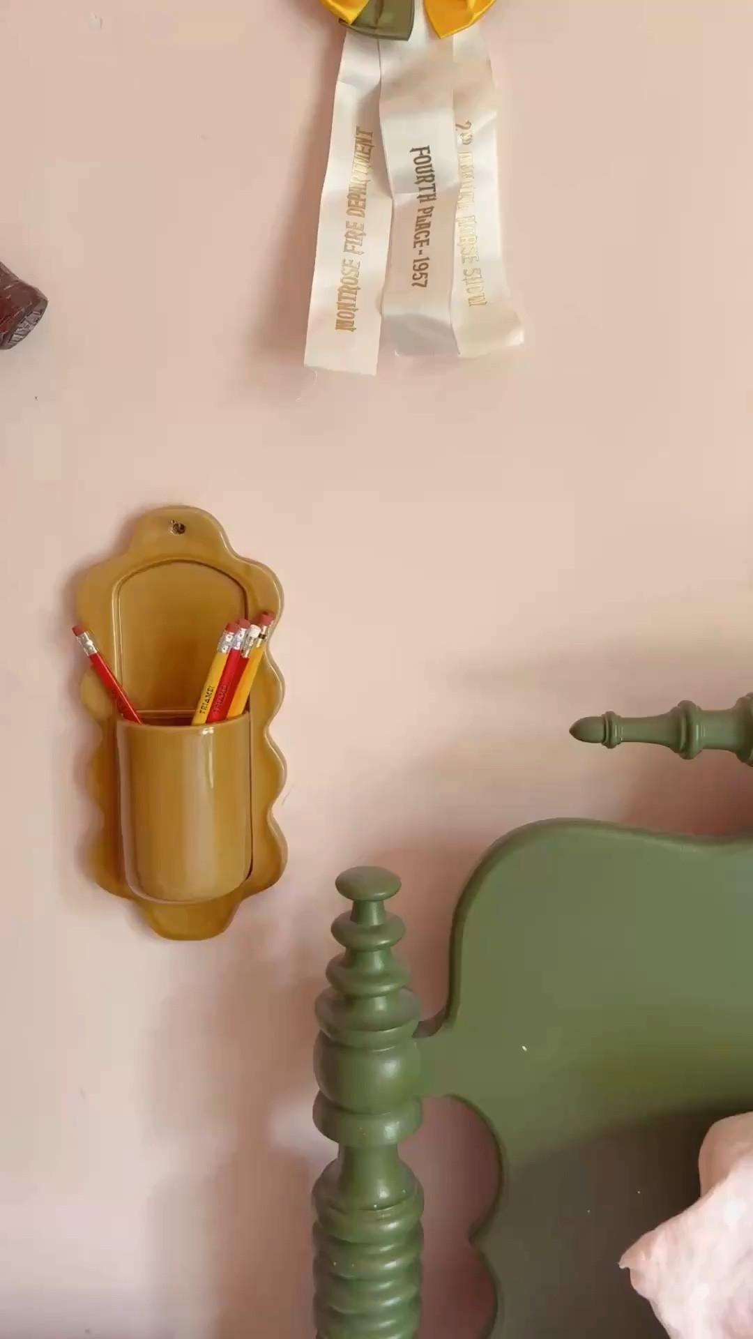 Doesn’t this wall vase make the most perfect pencil holder???? It’s so cute! I hung it beside my girls’ beds for easy storage and access to their pens and pencils!

#LTKHome #LTKKids #LTKmomlife