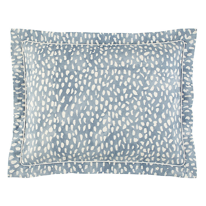 Thandie Watercolor Printed Duvet Cover with Hidden Button Closure & Corner Ties | Ballard Designs, Inc.