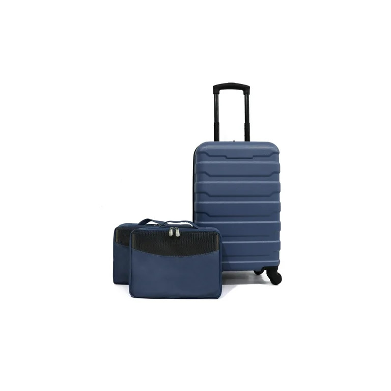 Protege 1 Piece 20" Hard Side Carry-on ABS Luggage with 2 Packing Cubes  Blue - Walmart.com | Walmart (US)