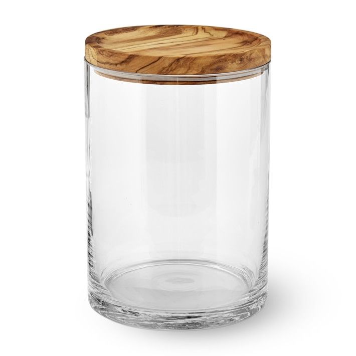 Olivewood & Glass Canister | Williams-Sonoma