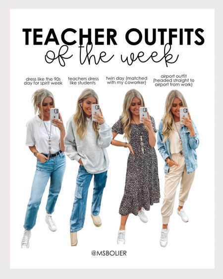 teacher outfits of the week from the week before spring break which also happened to be a spirit week for us! So now your usual teacher outfits haha

#LTKfindsunder100 #LTKworkwear