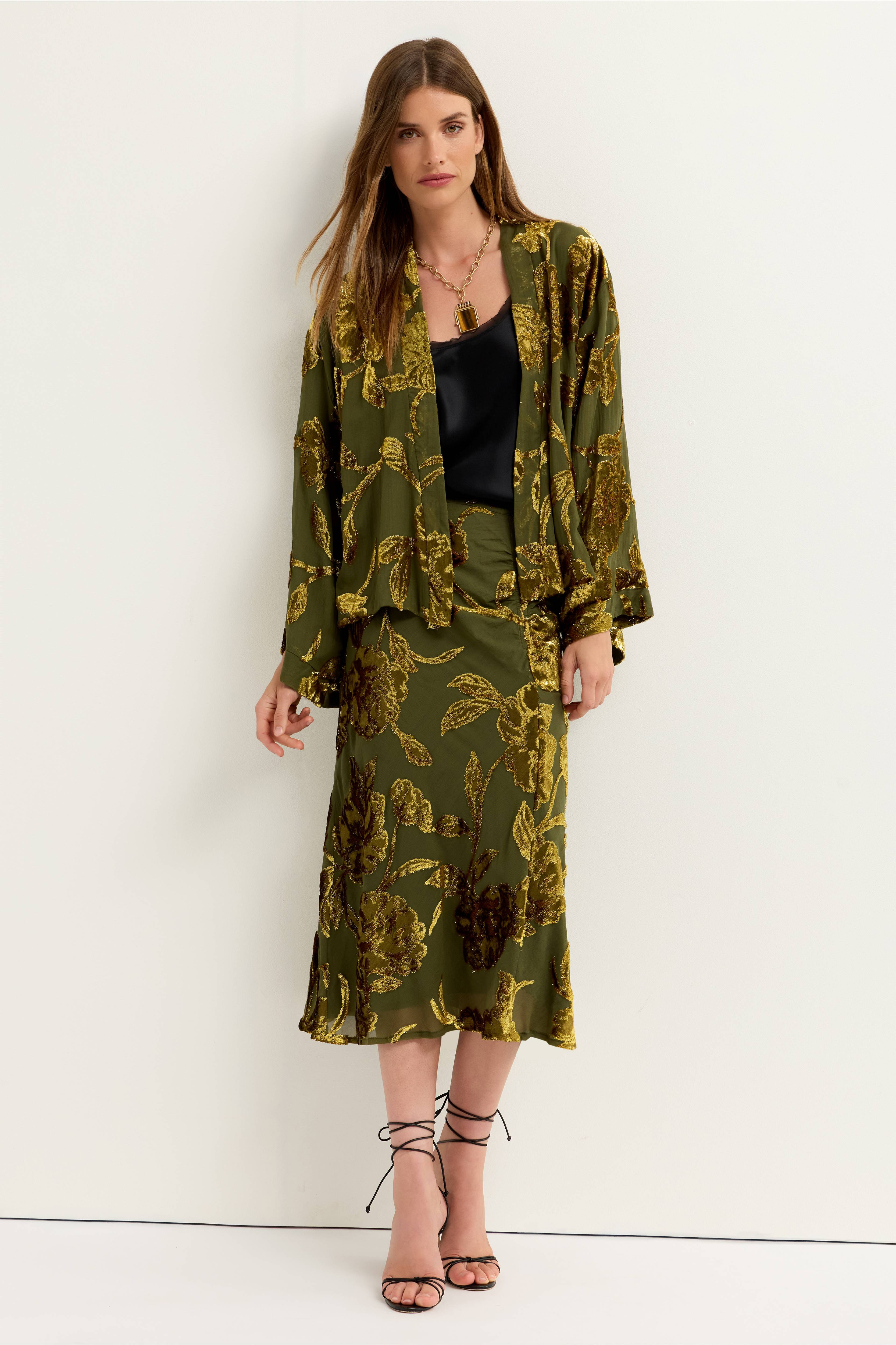 ENDORA MIDI SKIRT | Johnny Was