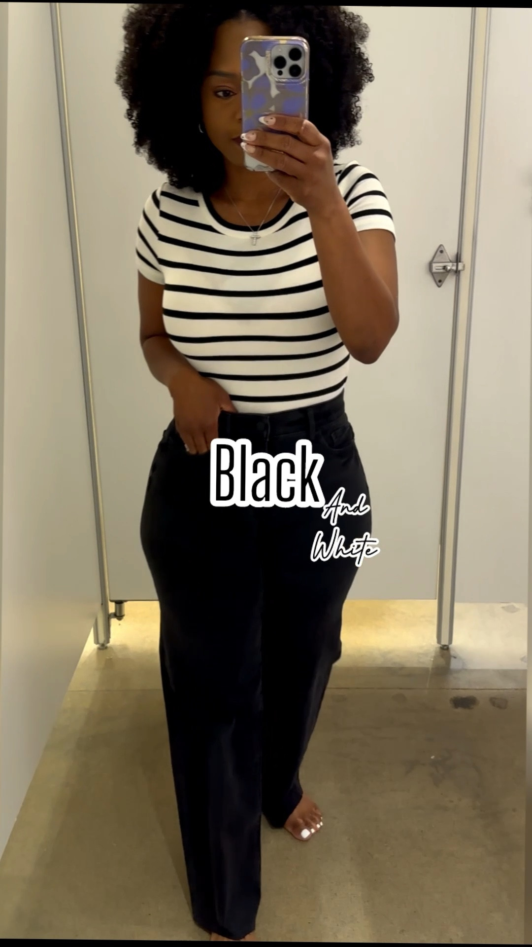 I couldn’t find this top but tagged lots of cute black and white tops

#LTKFindsUnder100