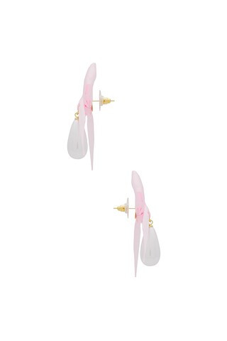 Bow Drop Pearl Earrings in Ballet | Revolve Clothing (Global)