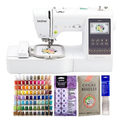 Brother Elite Computerized LCD Touchscreen Sewing and Embroidery Machine Kit | Target