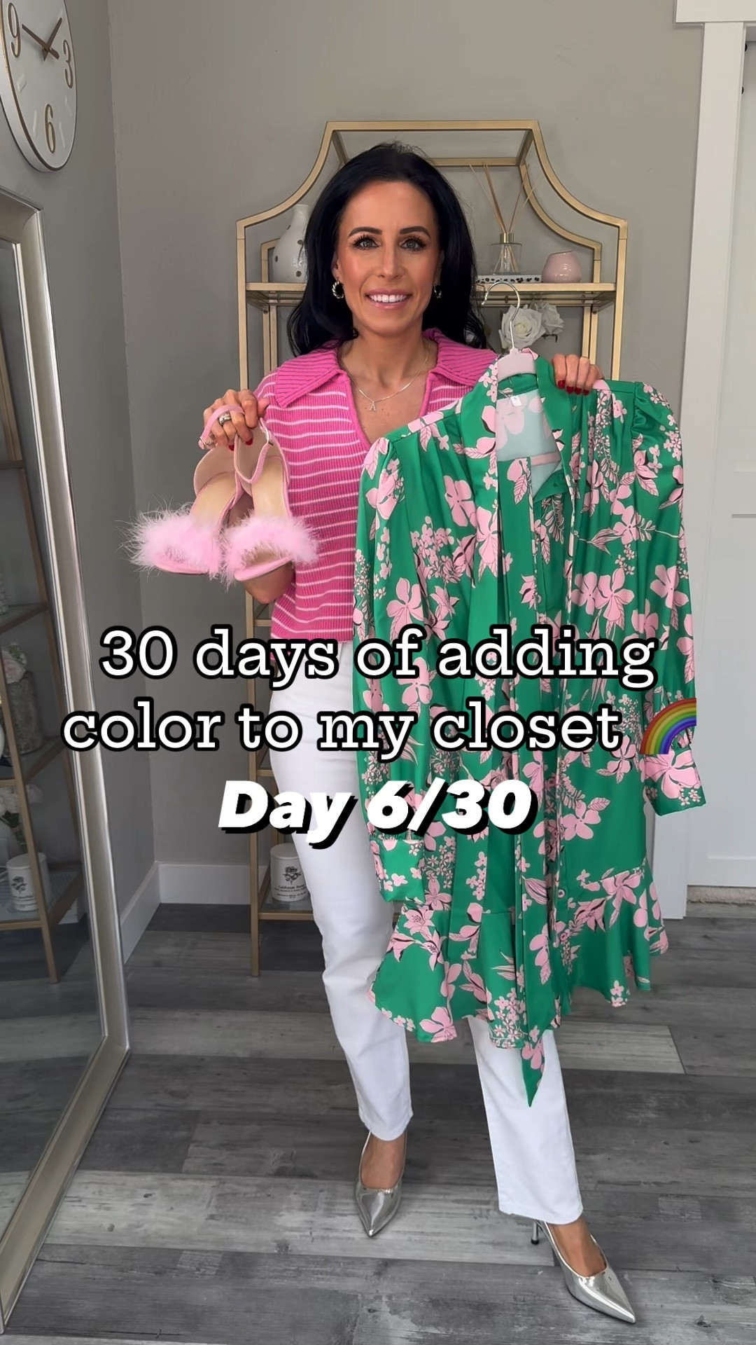 Day 6 of ‘30 days of adding color to my closet’ series! Loving this outfit! This is the perfect Spring dress and these shoes are so fun, definitely giving Carrie Bradshaw! 

Wearing size small in dress. 

Amazon outfit inspo, petite outfit, petite fashion, affordable fashion, women’s outfit inspo, chic outfit inspo, chic outfit, women’s workwear outfit, outfit for the office, Amazon fashion, Amazon dress, Easter dress, spring dress, floral dress, women’s affordable style, spring fashion, spring style, spring outfit

#LTKfindsunder50 #LTKparties #LTKSeasonal