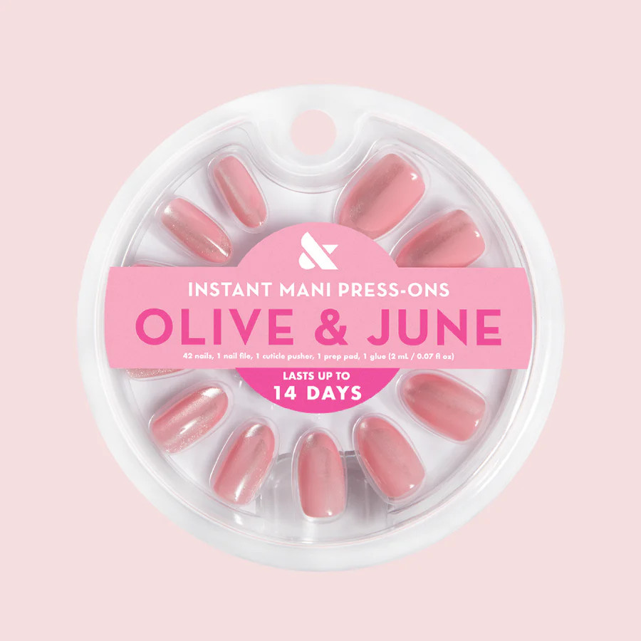 Peach Illusion French - Press-On | Medium | Oval | Olive & June