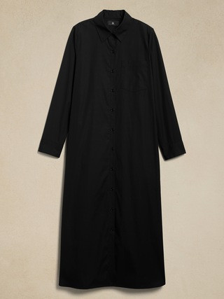 Poplin Maxi Shirtdress | Banana Republic (US)