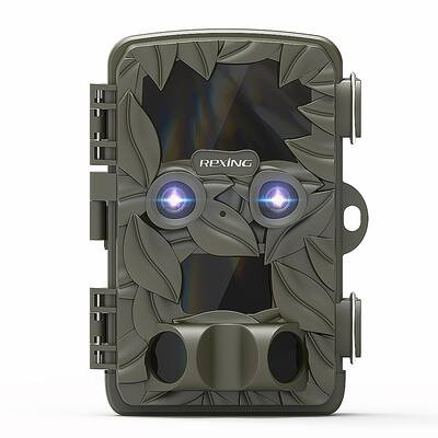 Rexing - Woodlens H6 Trail Camera with Dual Lens Night Vision Recording - Green | Best Buy U.S.