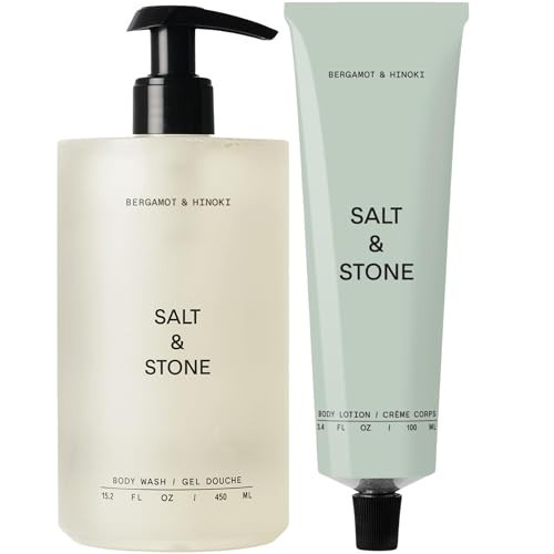 Salt & Stone Hydrating Gel Body Wash + Body Lotion | Bergamot & Hinoki | Amazon (US)