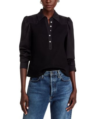 Mixed Media Top | Bloomingdale's (US)