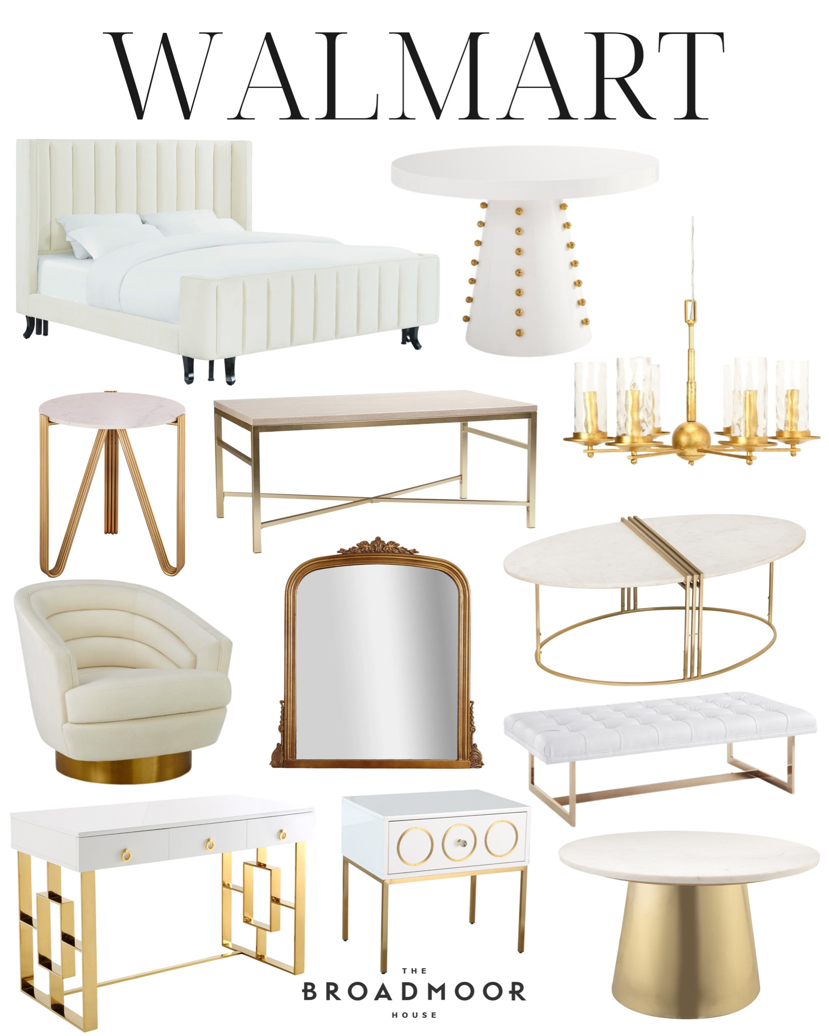 Walmart, Walmart home, modern home, modern glam, white and gold, mirror, coffee table, desk, office, home office, nightstand, side table 

#LTKFind #LTKhome #LTKstyletip