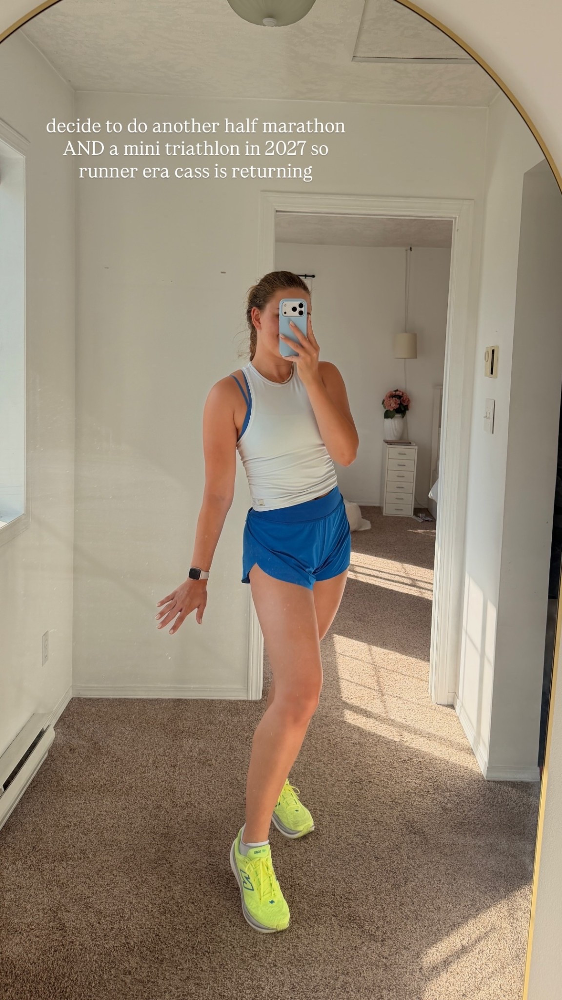 decide to do another half marathon AND a mini triathlon in 2027 so runner era cass is returning