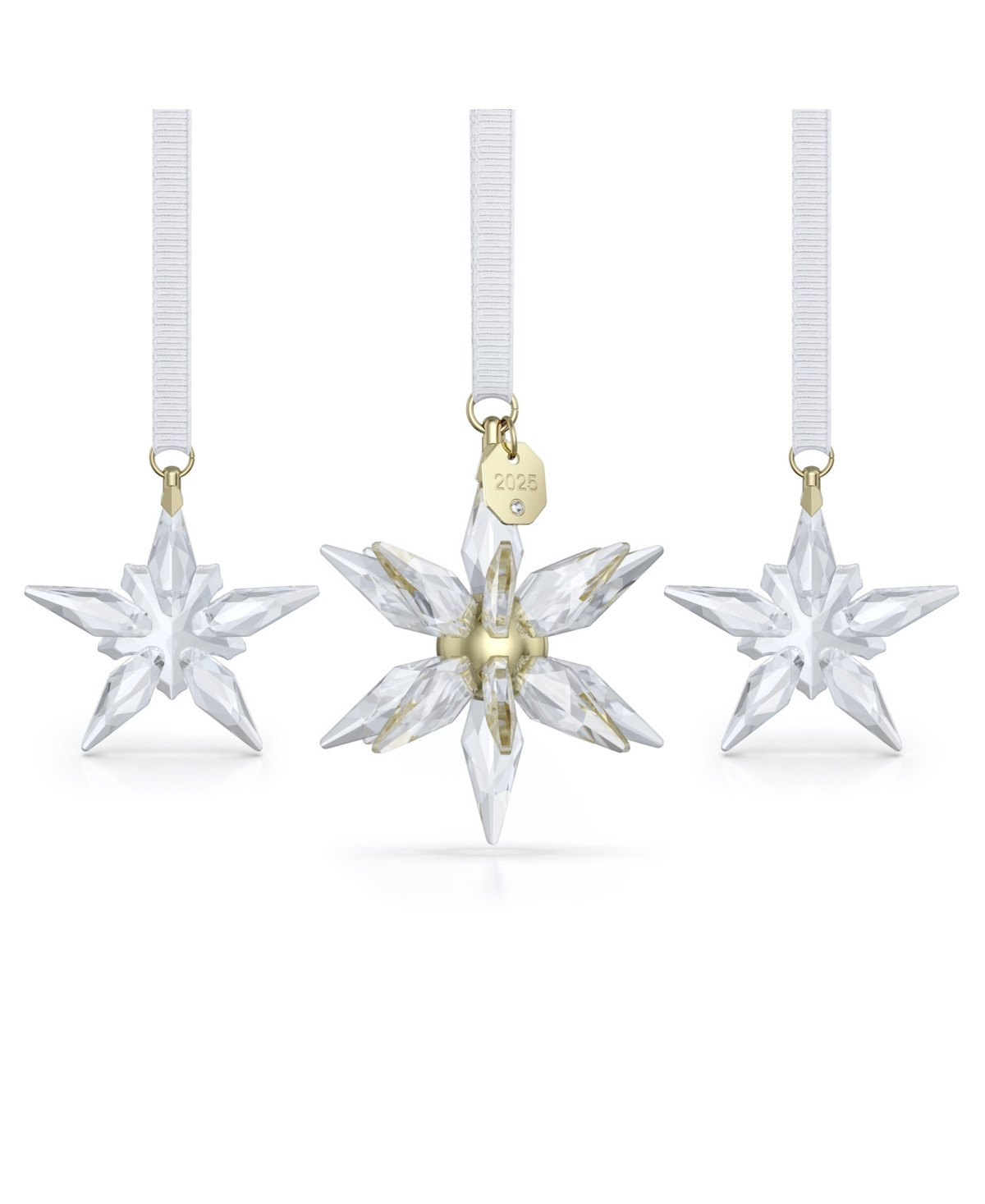 Swarovski Annual Edition 2025 3D Ornament Set - White | Macy's