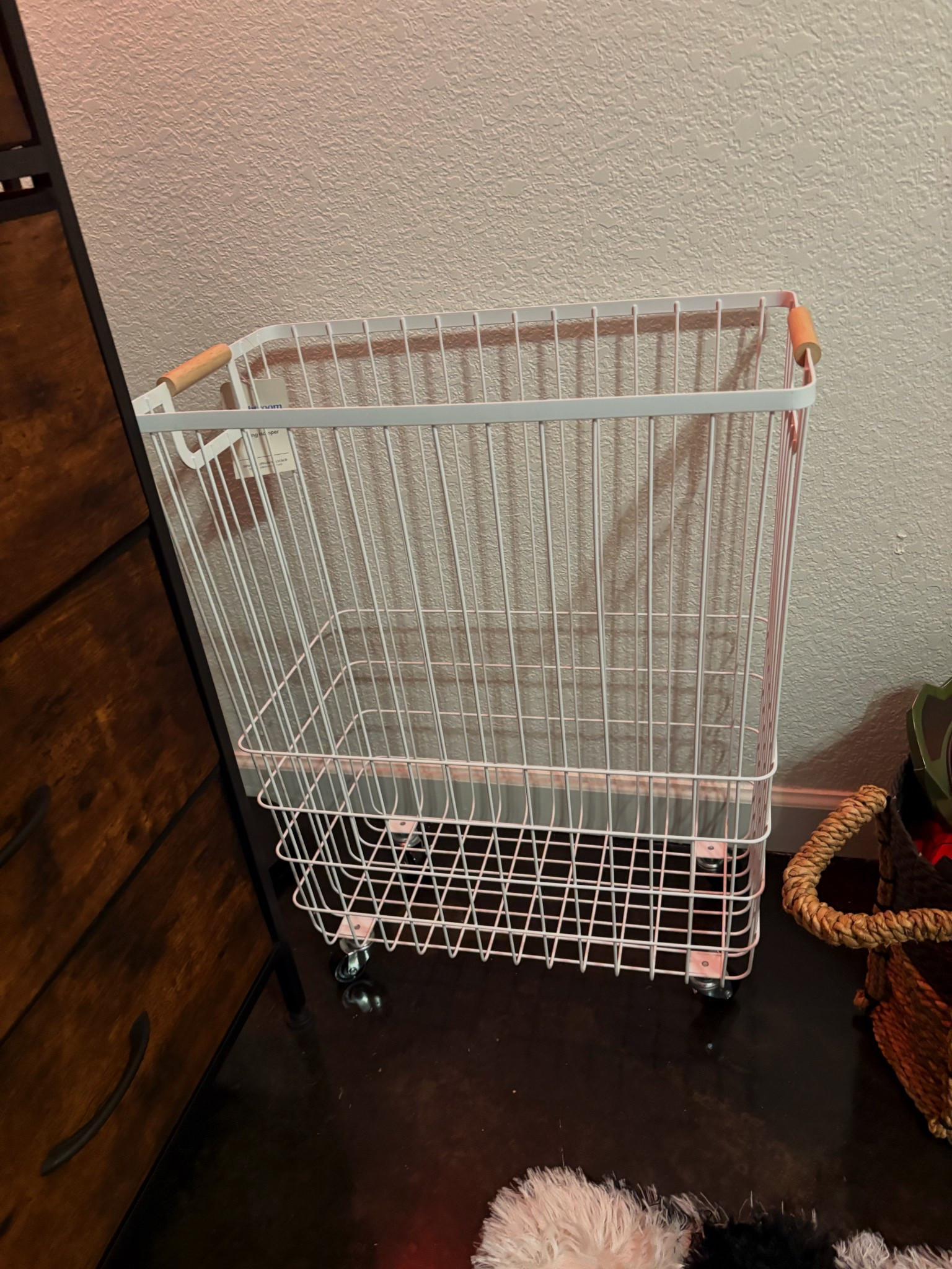 Loveeee my rolling dirty clothes hamper!! 