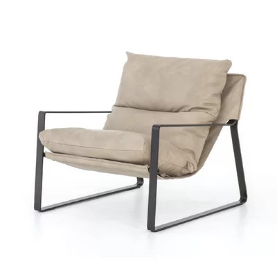 Emmett 29" Wide Top Grain Leather Armchair | Wayfair North America