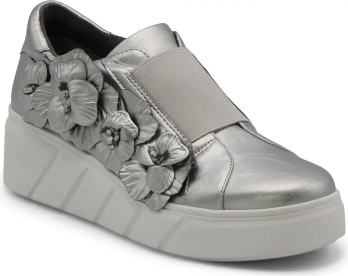 Charles David Rachelle Floral Embellished Wedge Sneaker (Women) | Nordstrom | Nordstrom