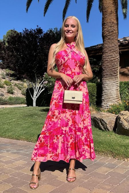 The prettiest summer dress! Perfect for day or night, dinner or any special occasion. I love this dress for a garden party or brunch with the girls. Hurry because it is selling out fast! 

#LTKStyleTip #LTKSeasonal #LTKFindsUnder100