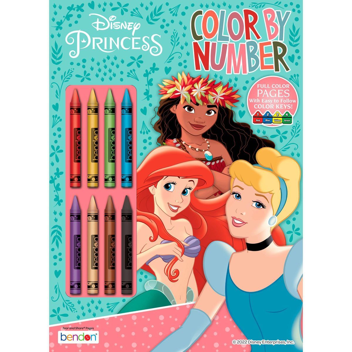 Disney Princess Color by Number with Crayons | Target