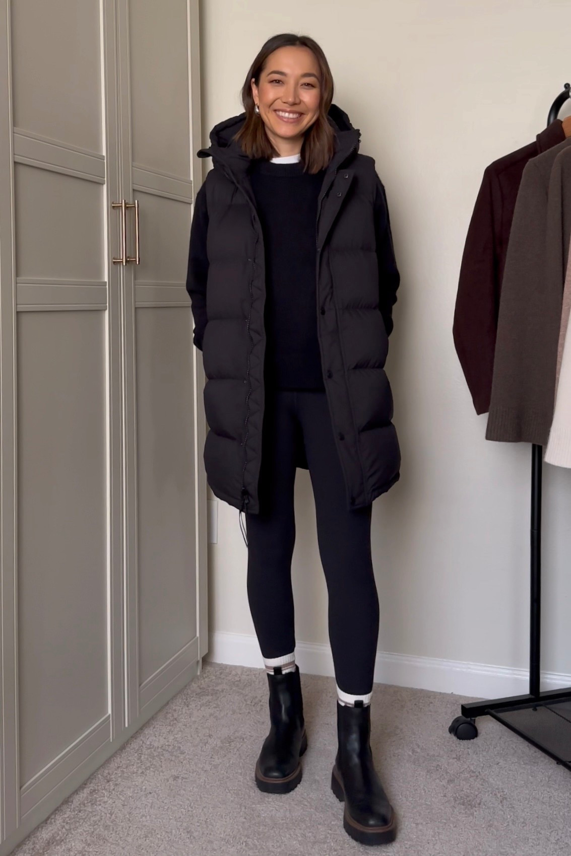 20-50% off everything at Aritzia 

10% off super puffs (rarely on sale)! 

Super puff vest 
Essential cashmere  sweater 
Leggings 
Sam Edelman lug sole waterproof boots 


Im 5’4” and wearing xs 

Winter outfit 



#LTKSaleAlert #LTKCyberWeek