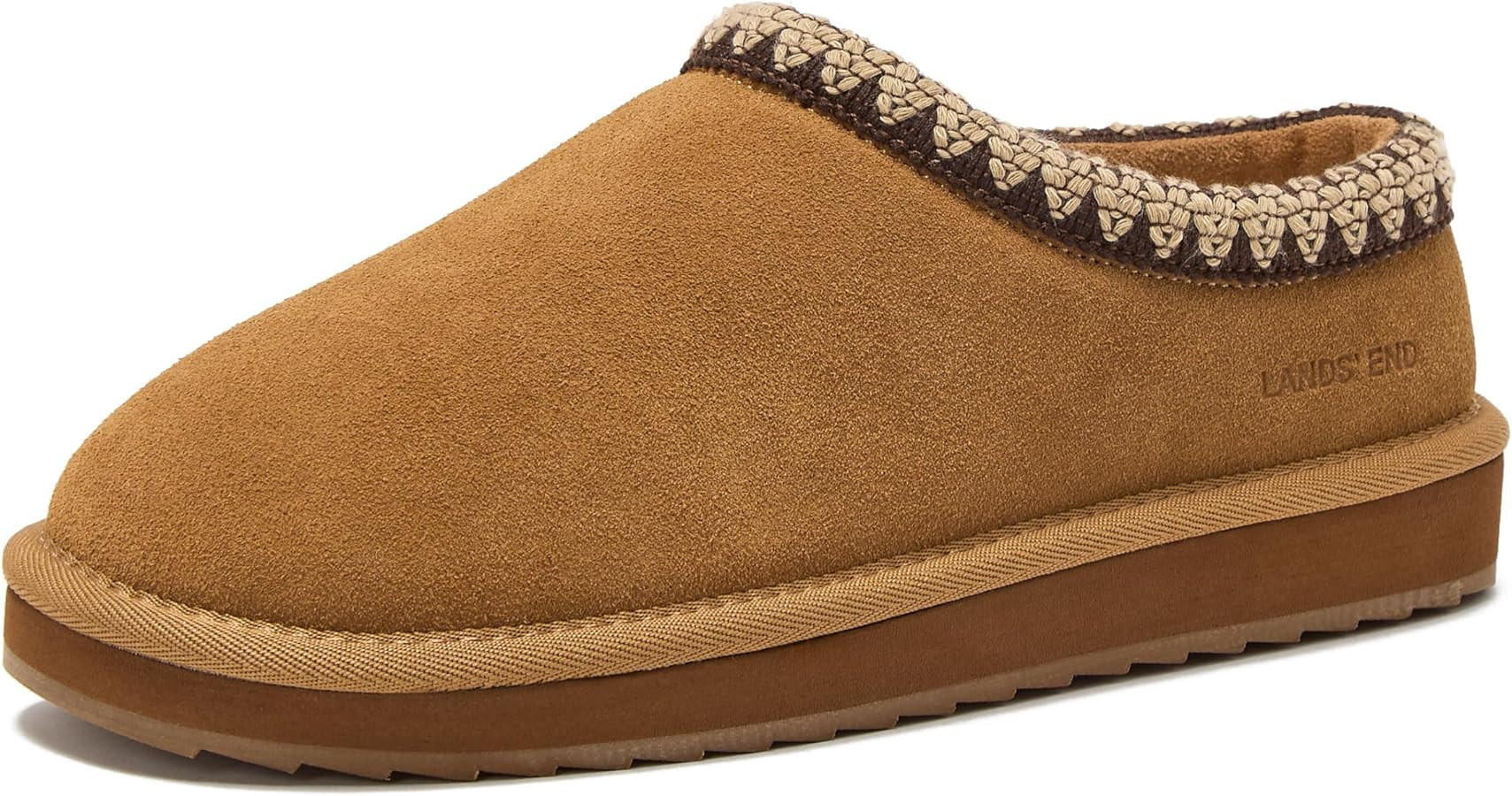 Lands' End Hearth Warm Fuzzy Slip On Slippers for Women, Indoor Outdoor Comfortable Suede Womens ... | Amazon (US)