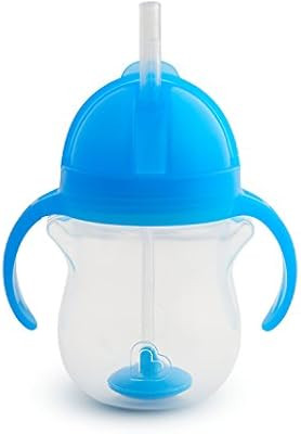 Munchkin Click Lock Weighted Straw Cup, 7 Ounce, Blue | Amazon (US)