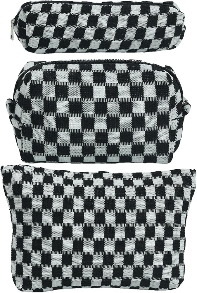 LYDZTION Makeup Bag Cosmetic Bag for Women,1Pcs Large Capacity Makeup Bags and 1Pcs Pencil Case M... | Amazon (US)