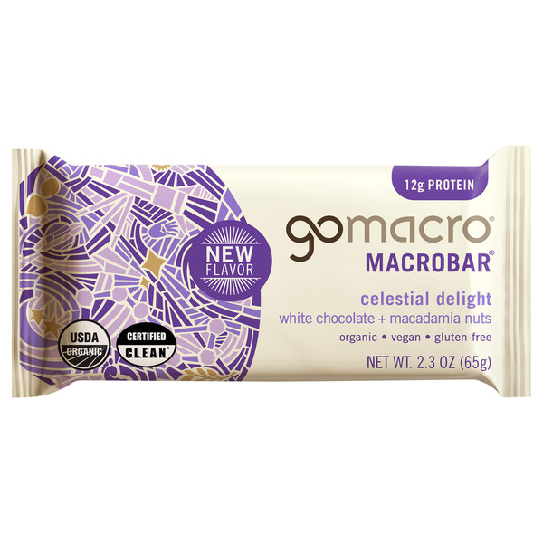 GoMacro White Chocolate + Macadamia Nuts MacroBar | Instacart