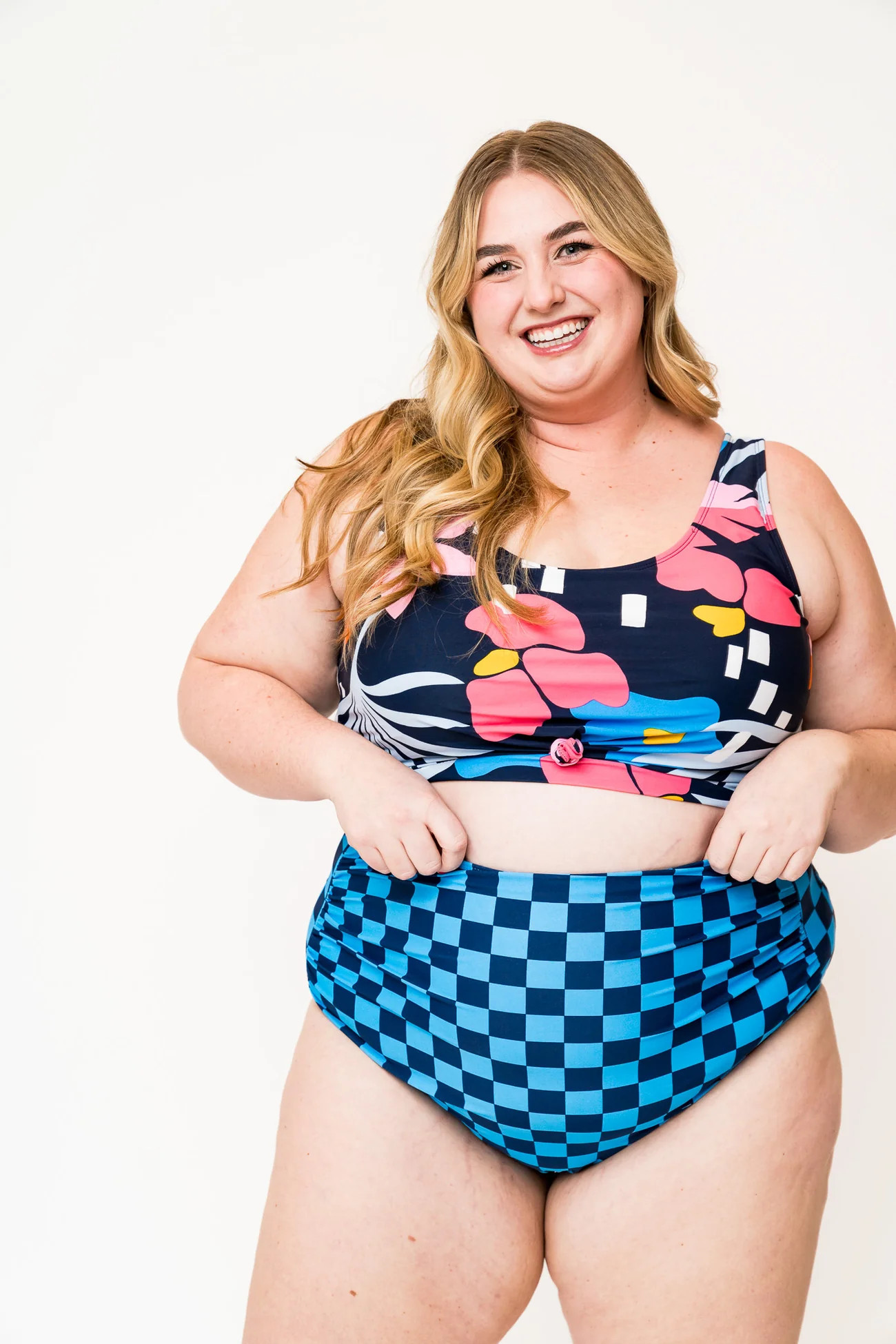 Traveler Top | Blue Wave Floral | Coral Reef Swim