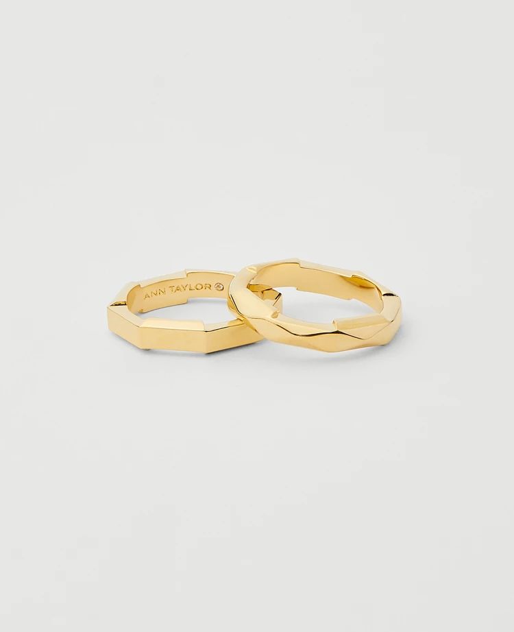 Faceted Ring Set | Ann Taylor (US)