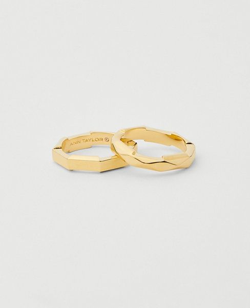 Faceted Ring Set | Ann Taylor (US)
