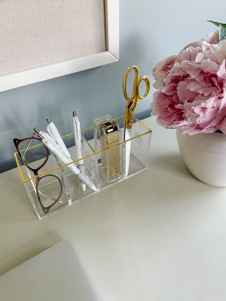 Save big now during The Home Depot Memorial Day Savings Event! I found the perfect desk for my office at The Home Depot. I love the clean lines, classic look, functionality, AND the ample amount of storage (including two file drawers). I changed the knobs to match my brass aesthetic and love how it transformed the look. I also found these acrylic desk organizers that are keeping my work space neat and clean. Now I can be creative and productive in my space with pieces that fit my style and budget. 

 

@homedepot @shop.ltk #liketkit #thehomedepot #thehomedepotpartner #homeoffice #officefurniture #organization #deskorganization #ltksalealert #memorialdaysale  

#LTKHome #LTKSaleAlert #LTKStyleTip