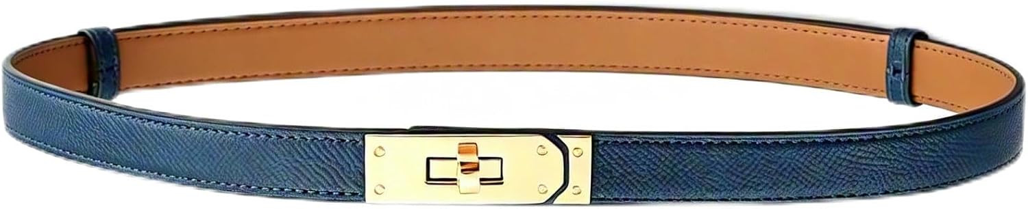 FENLDY Women's Skinny Belt Solid Color Alloy Turn Lock Adjustable Waist Size 19.5-35.5 In For Dresses Jeans Pants | Amazon (US)