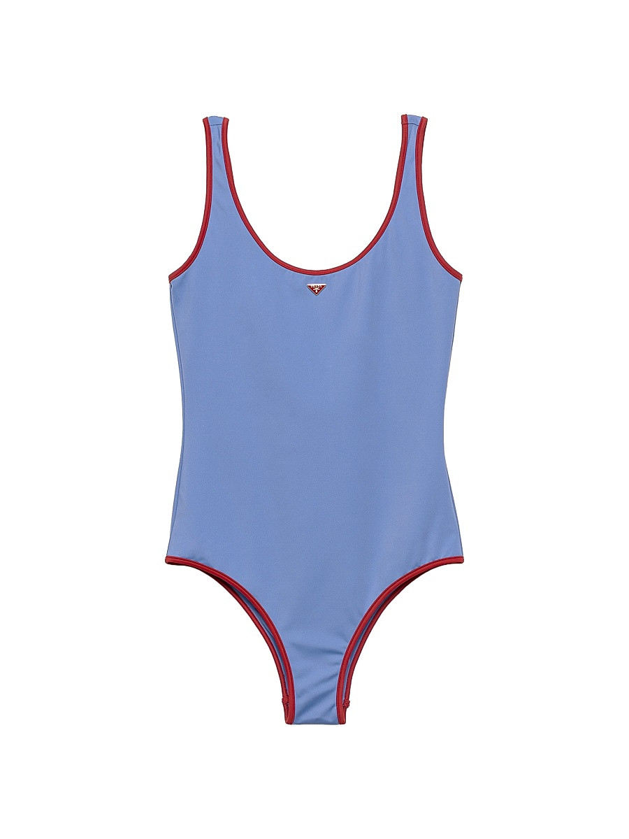 Women's Jersey One-Piece Swimsuit - Blue - Size XS | Saks Fifth Avenue