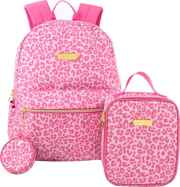 Jessica Simpson Kids' Pink Leopard Backpack with Lunch Tote | Nordstromrack | Nordstrom Rack