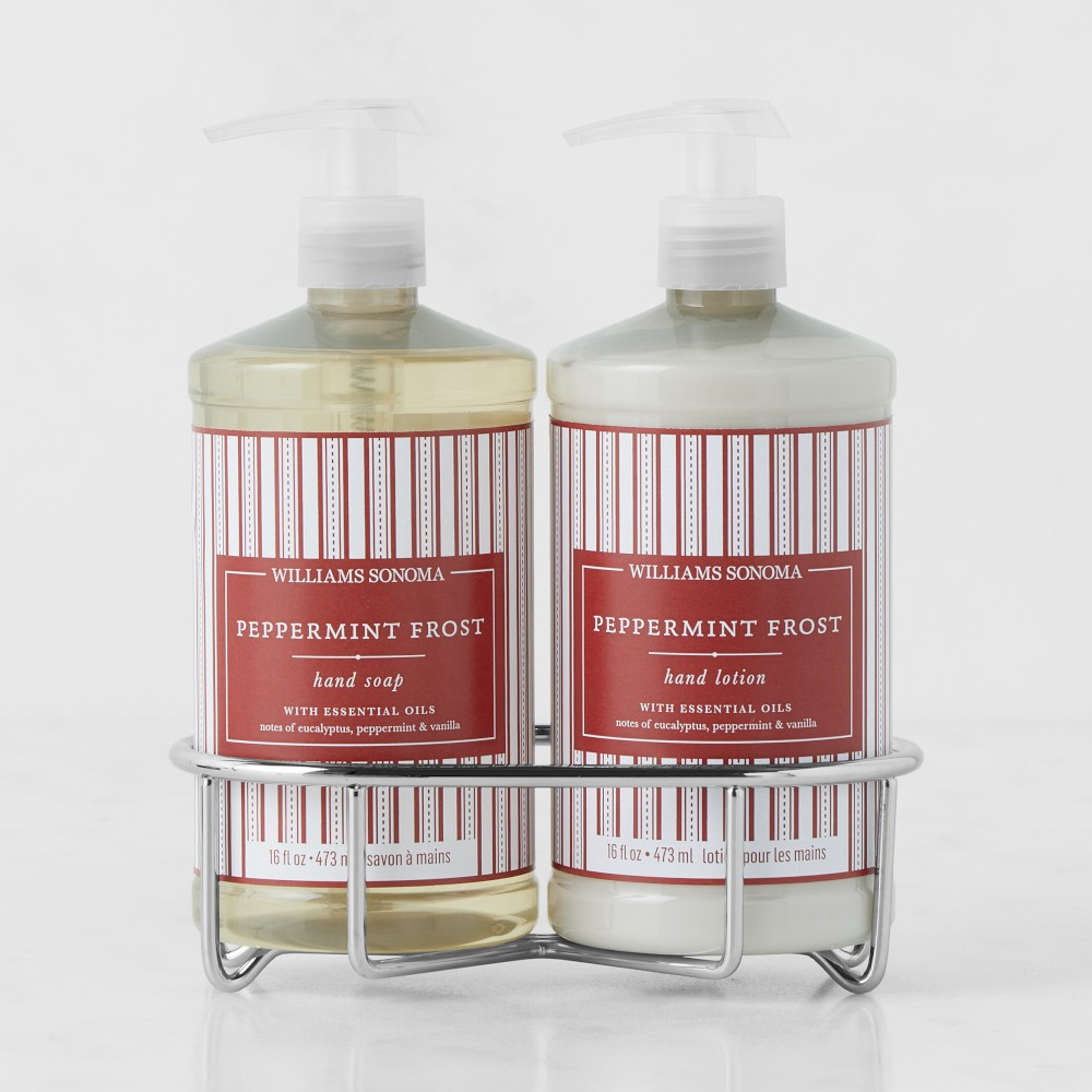 Williams Sonoma Peppermint Hand Soap & Lotion 3-Piece Set | Williams-Sonoma