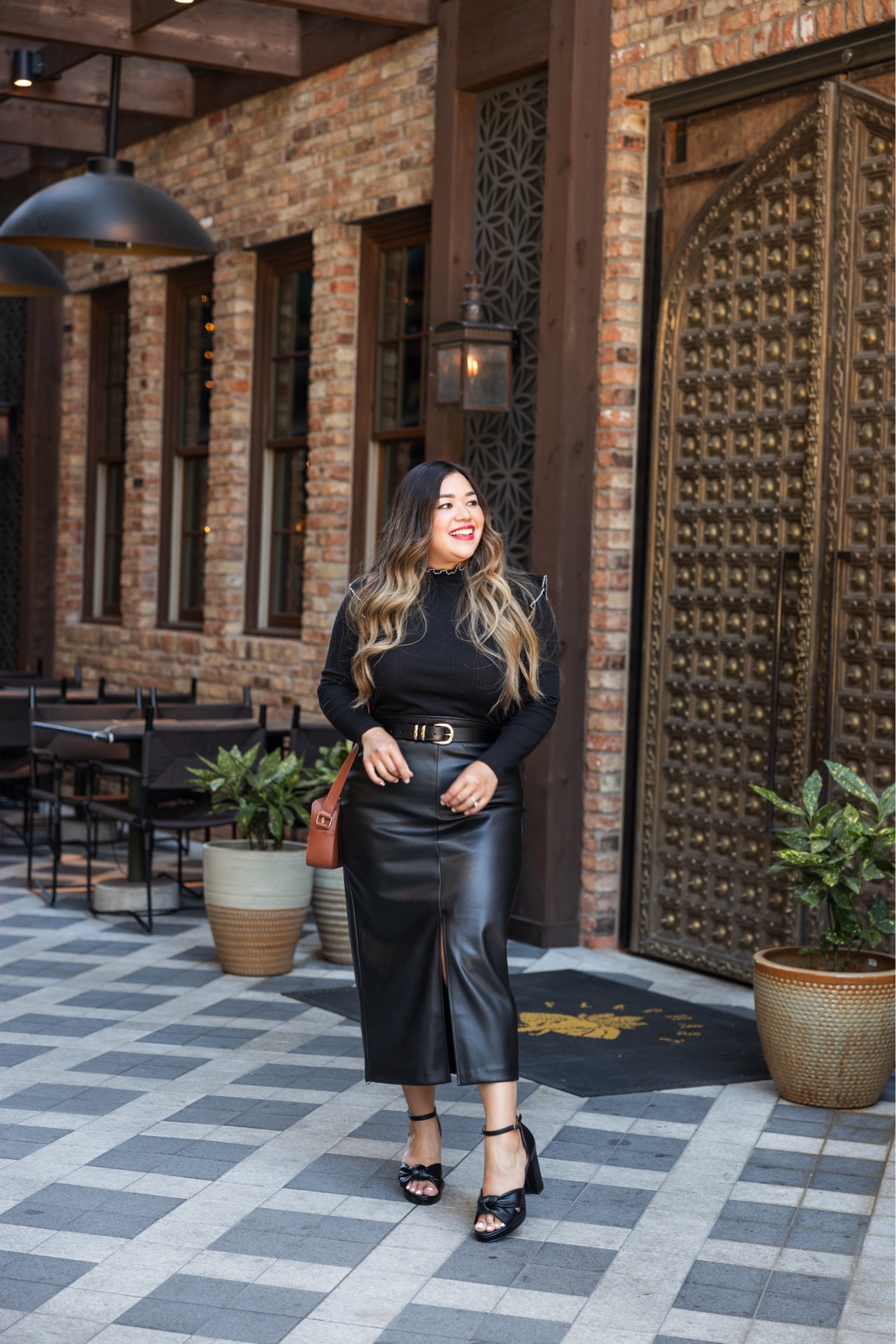 Pointelle Ribbed Ruffle Top - wearing large
Faux Leather Front Slit Midi Skirt - wearing size 10

fall outfits, loft haul, loft outfit, loft fashion, loft outfits, fall wedding guest outfit, teacher outfits, fall skirts, country concert outfit, work outfit, midi skirt, faux leather skirt, fall family photoshoot outfit, fall outfit, fall skirt, Nashville outfit, mock neck top, mock neck turtleneck top, gold buckle belt, black belt, bow heels, faux leather heels, knot heels, knot platform heels, camel camera bag, brown camera bag 

#LTKfindsunder100 #LTKHoliday #LTKsalealert