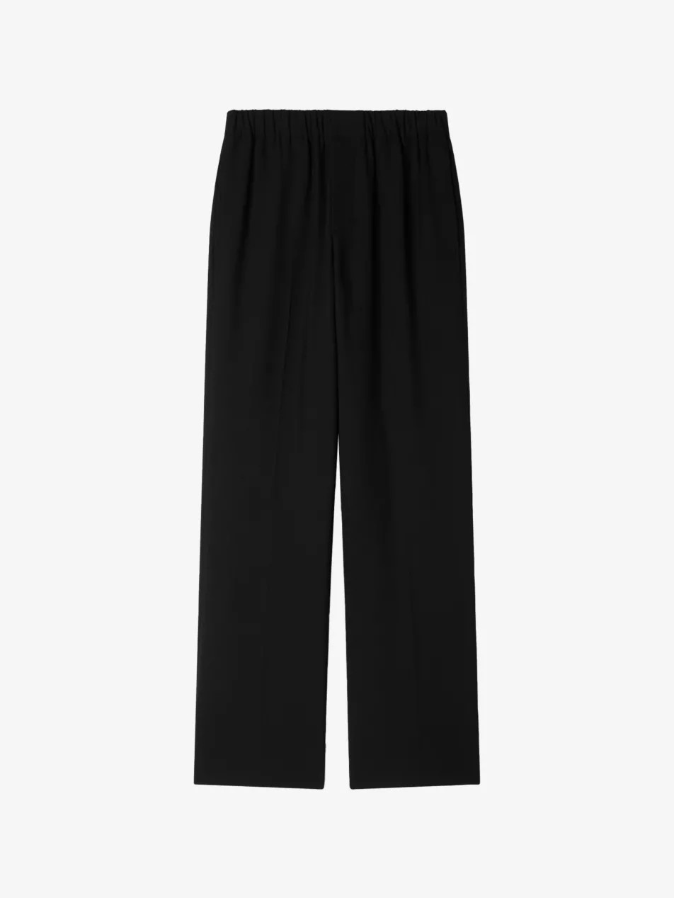 Elasticated-waist wide-leg stretch-woven trousers | Selfridges