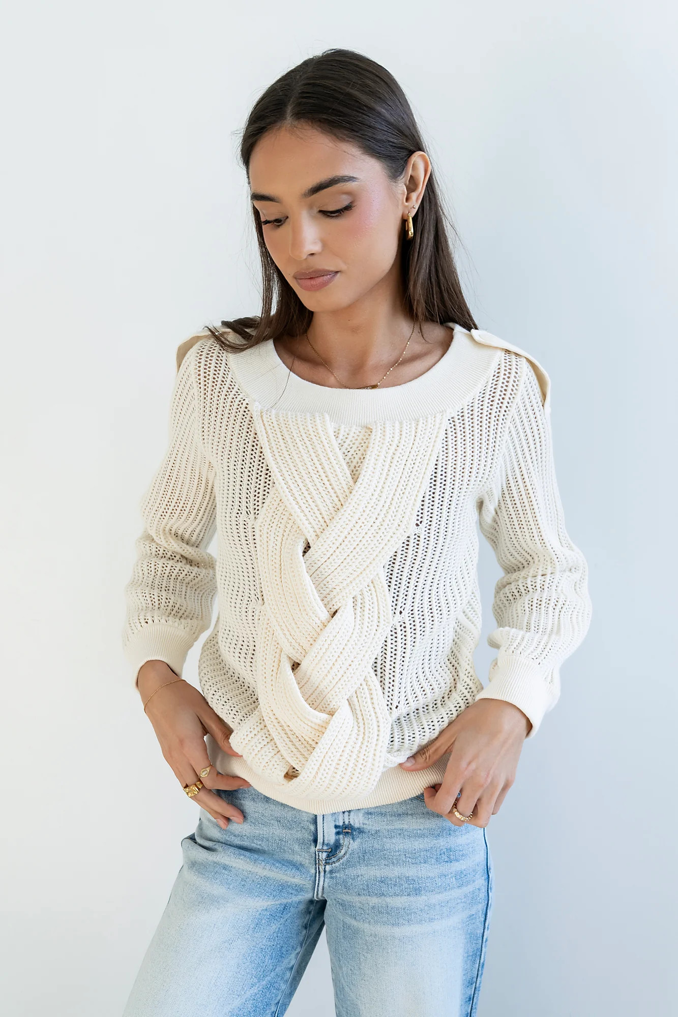Brynn Braided Sweater | Böhme US