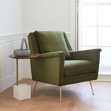 Carlo Mid-Century Chair - Metal Legs | West Elm (US)