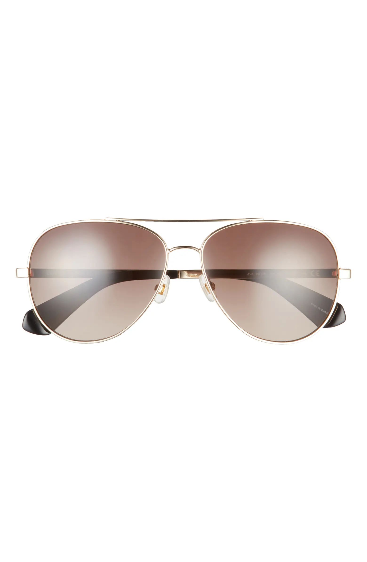 avaline2 58mm gradient aviator sunglasses | Nordstrom