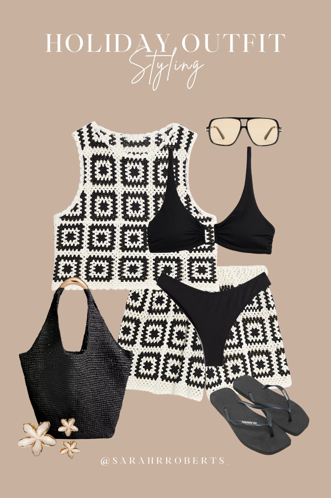 Holiday Outfit Styling ✨

I love this crochet set, and definitely purchasing to come on my next holiday with me 🤭

Holiday outfits, crochet outfit, summer outfits, beach outfit, monochrome, pool outfit 

#LTKstyletip #LTKsummer #LTKswimwear