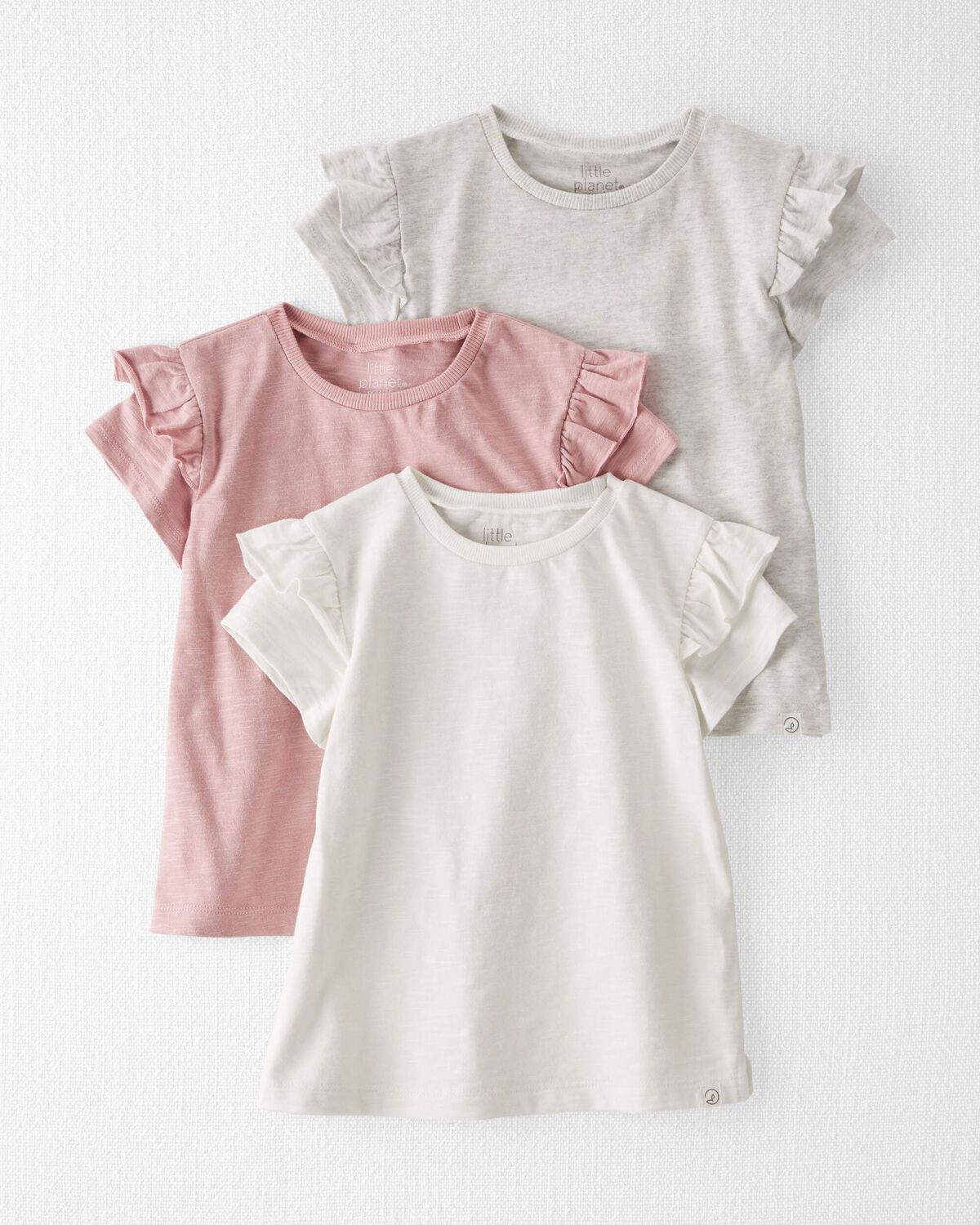 Multi Toddler 3-Pack Organic Cotton Flutter T-Shirts | carters.com | Carter's