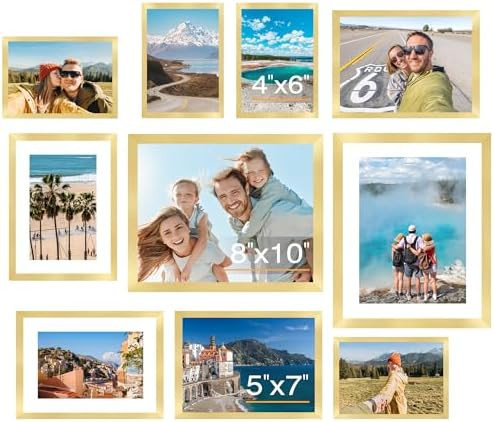 FIXSMITH 10 Pack Picture Frames Collage Wall Decor for Mounting or Tabletop Display, Gallery Wall... | Amazon (CA)