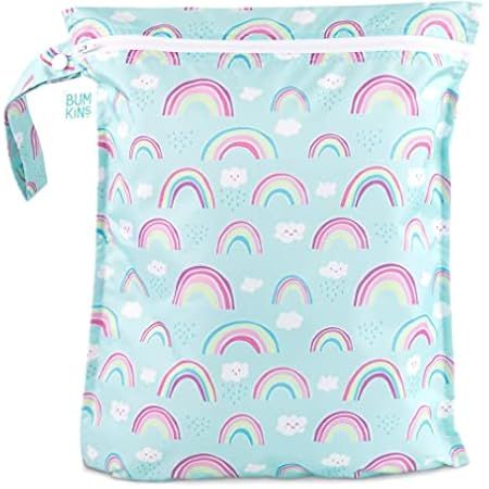 Bumkins Waterproof Wet Bag/Dry Bag, Washable, Reusable for Travel, Beach, Pool, Stroller, Diapers, D | Amazon (US)