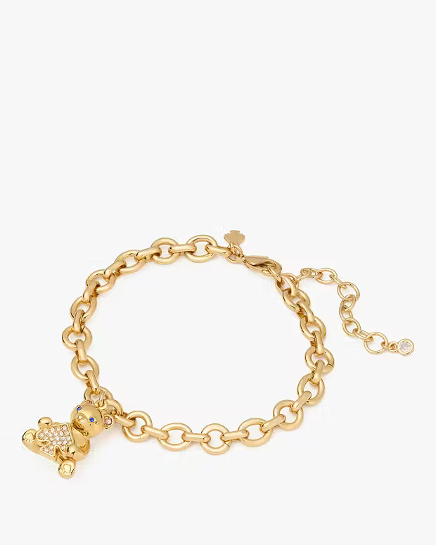 Oh What Fun Spade Teddy Charm BraceletComparable Value$129$69(47% off) | Kate Spade Outlet