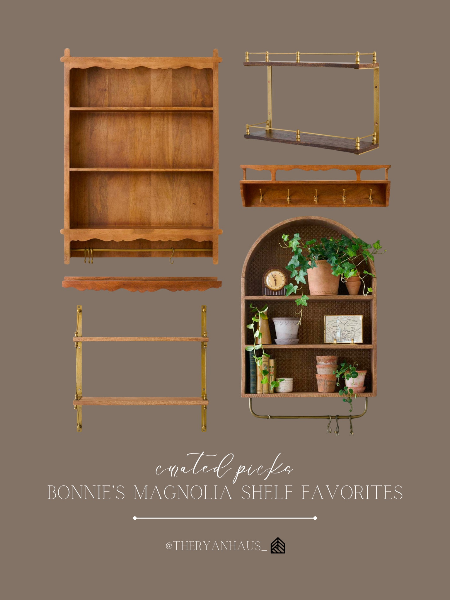 I have been loving these vintage inspired shelving units from Magnolia Home! They add such a unique and warm touch to any space, and how fun would these be in a kitchen flanking your range or just on an empty wall. 

#LTKstyletip #LTKhome