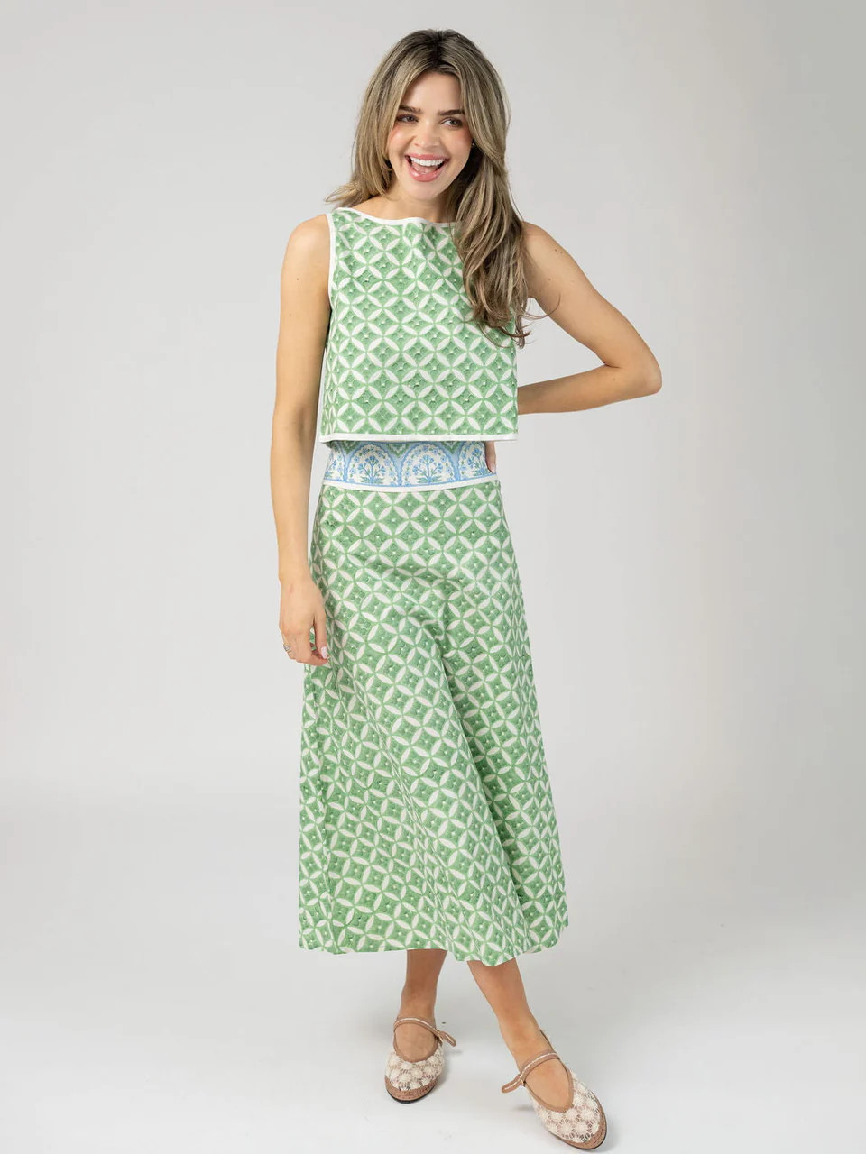 Lila Skirt in Lawn | Beau & Ro